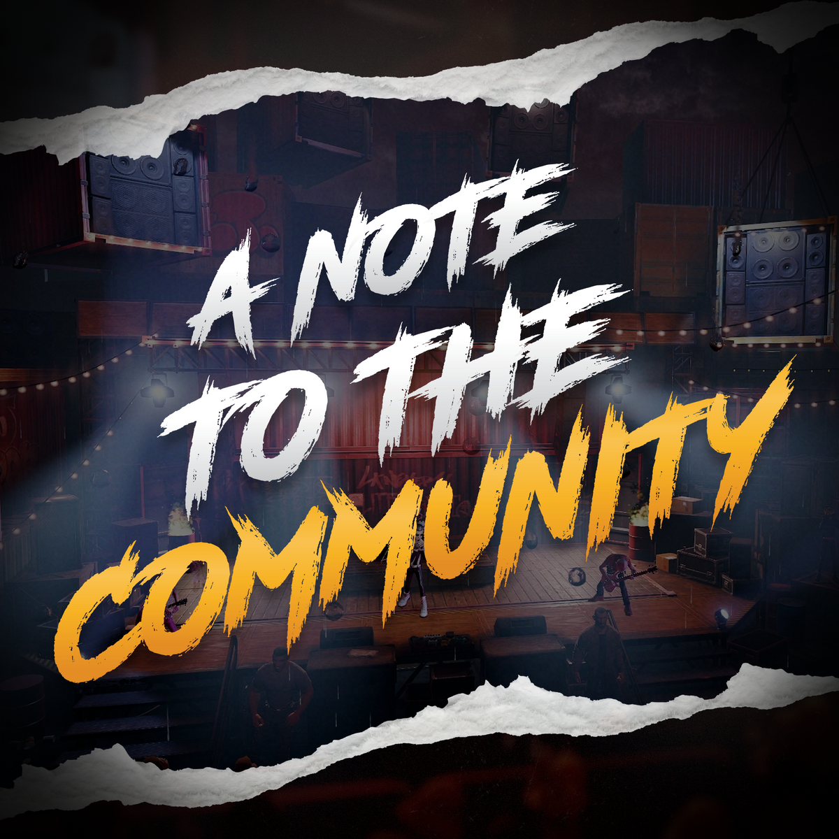 A Note to the Community
