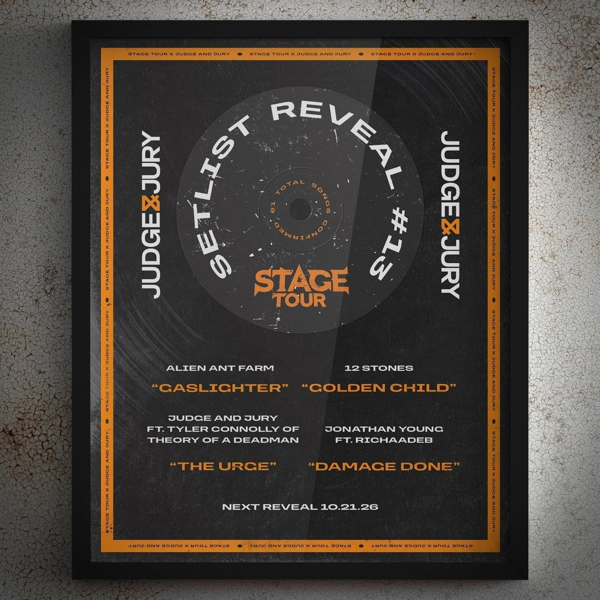 Stage Tour Setlist Reveal #13: Judge & Jury Records